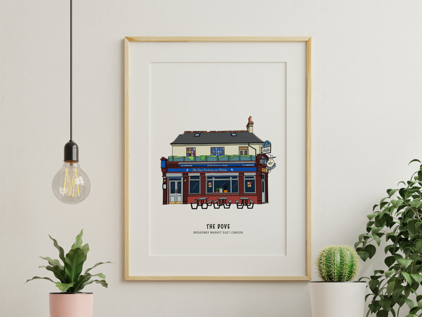The Dove Pub Broadway Market Illustration