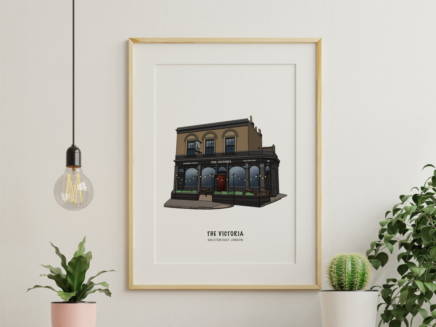 The Victoria Dalston Pub Illustration