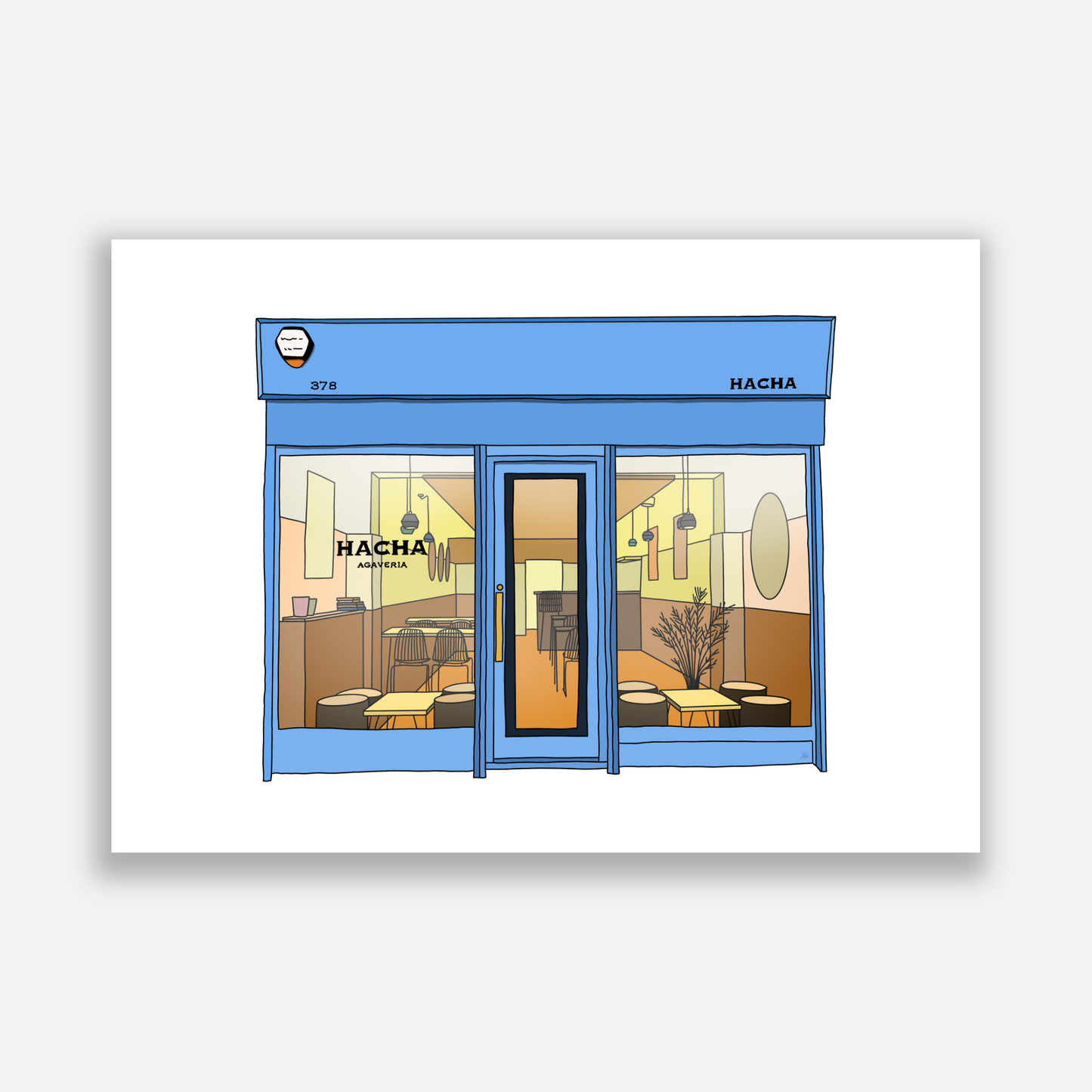 Hacha Dalston Illustration