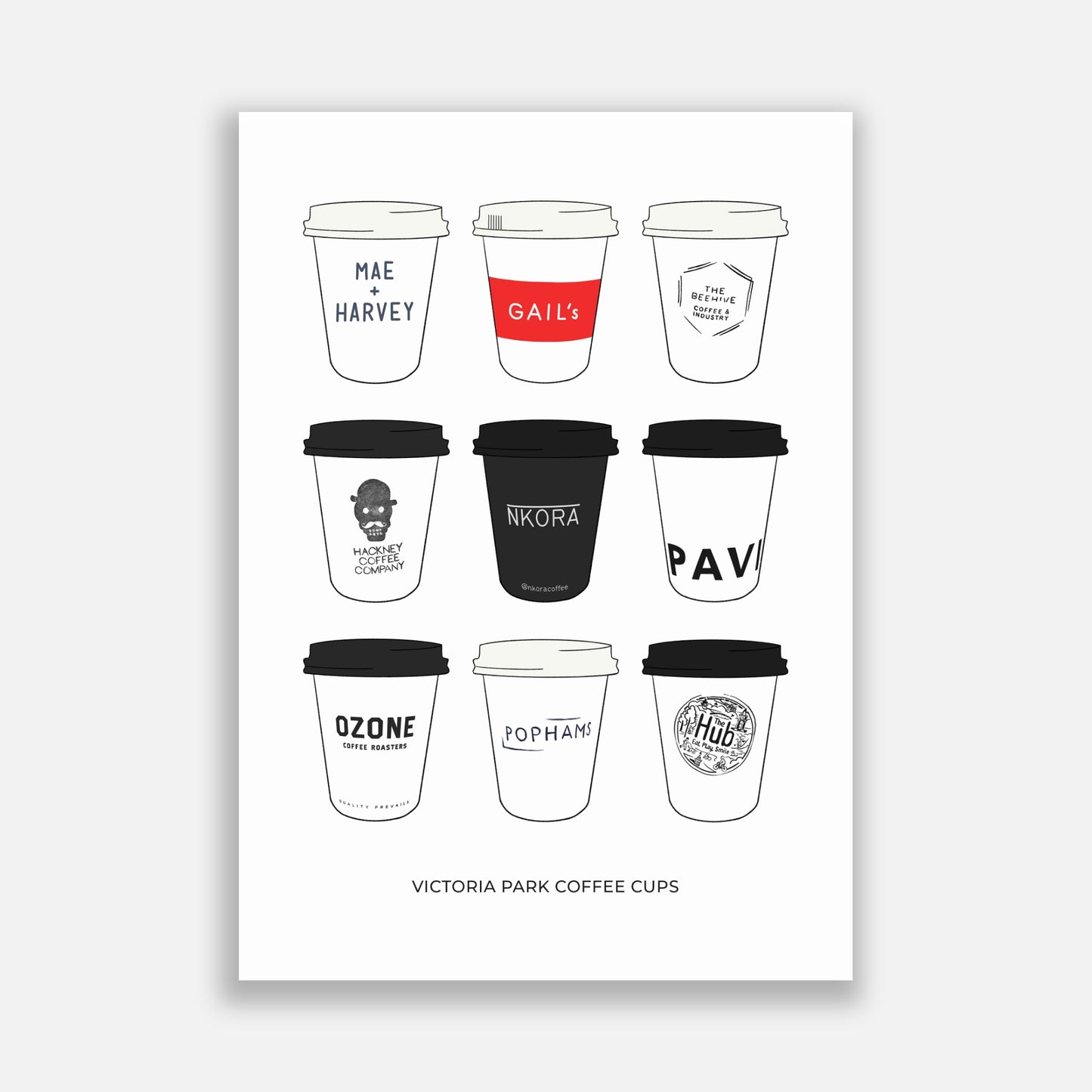 Victoria Park Coffee Cups
