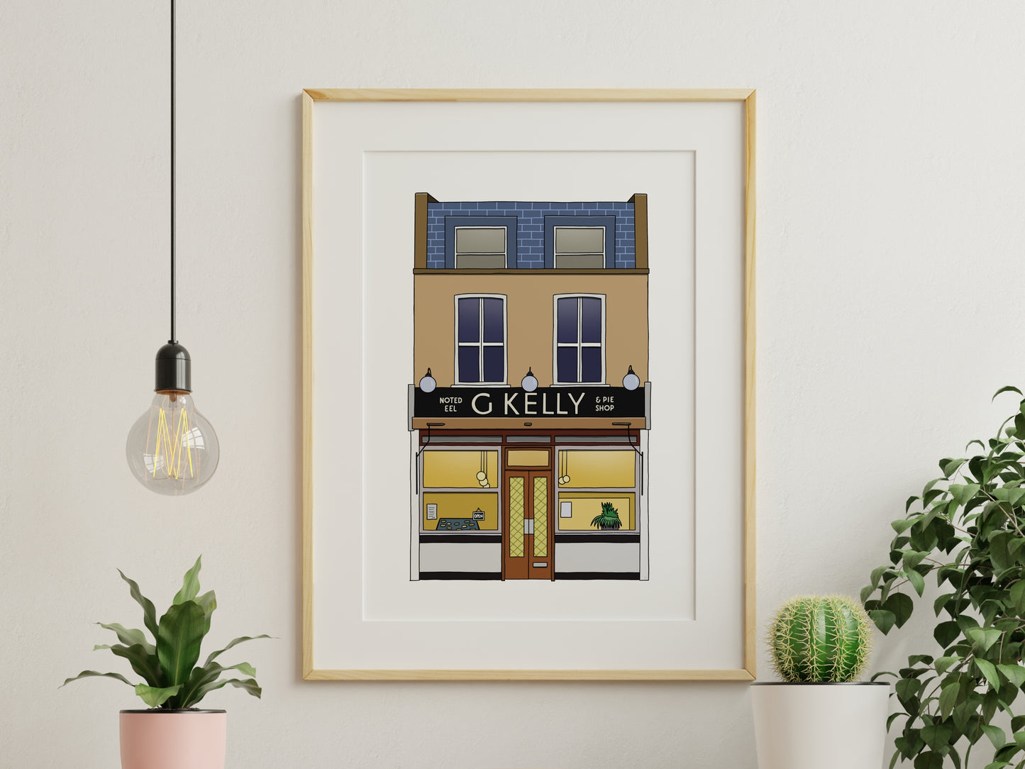 G Kelly Pie & Mash Roman Road Illustration