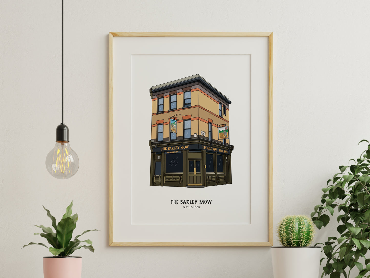 Barley Mow Pub Shoreditch Illustration