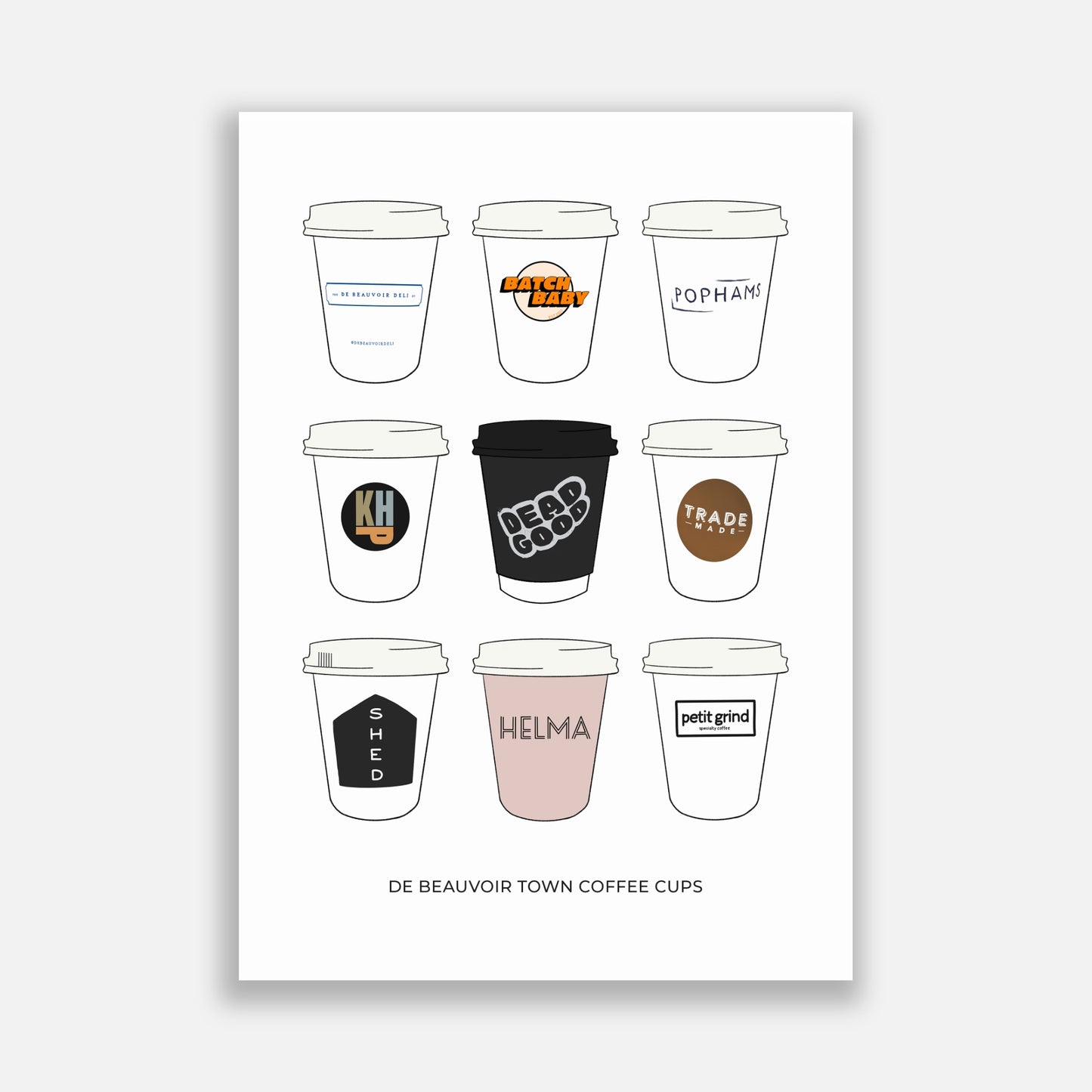 De Beauvoir Town Coffee Cups