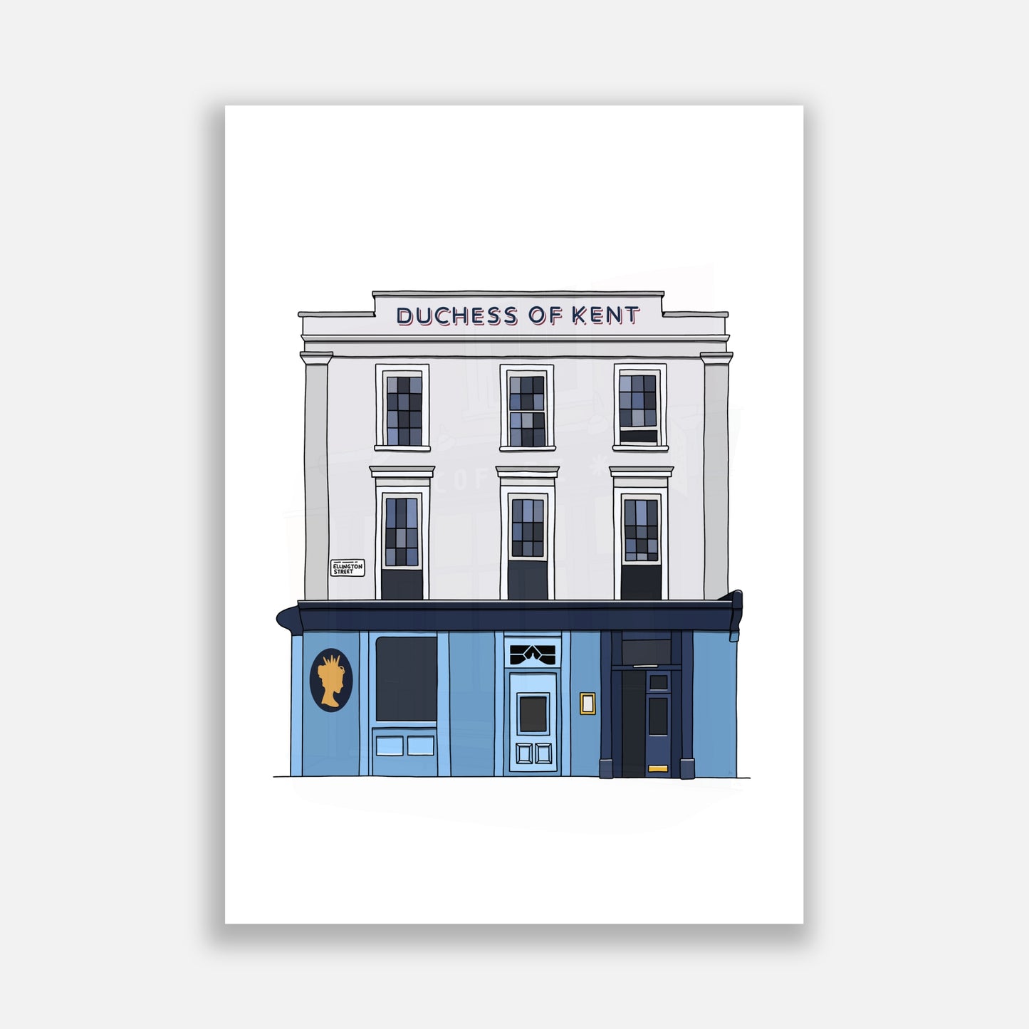 The Duchess of Kent Pub Illustration