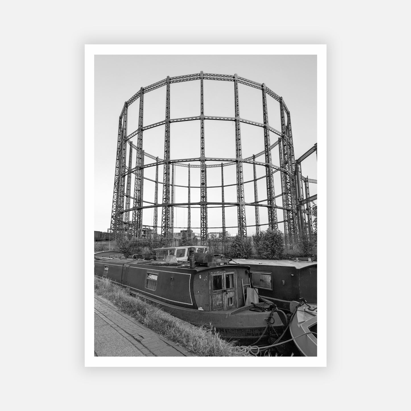 Regents Canal Gas Holders Broadway Market Photo Print