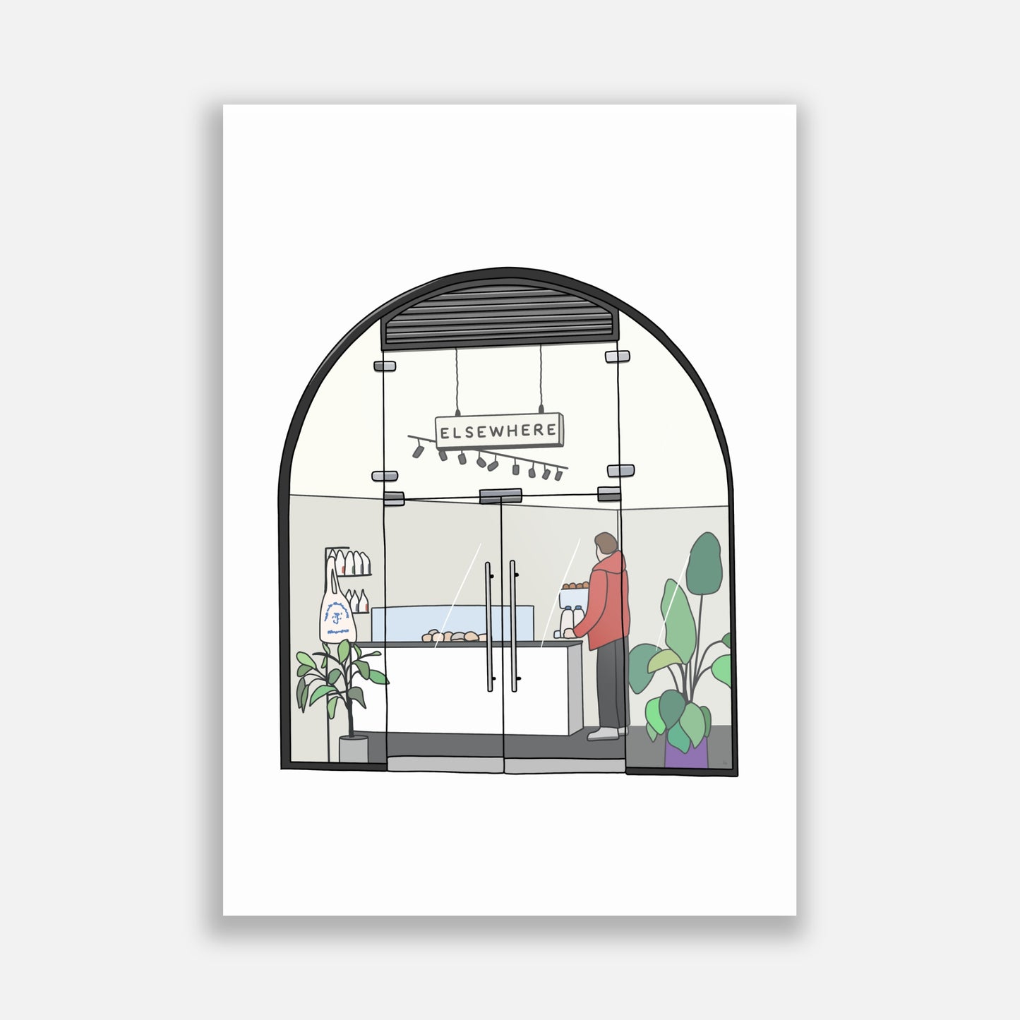 Elsewhere Coffee Herne Hill Illustration
