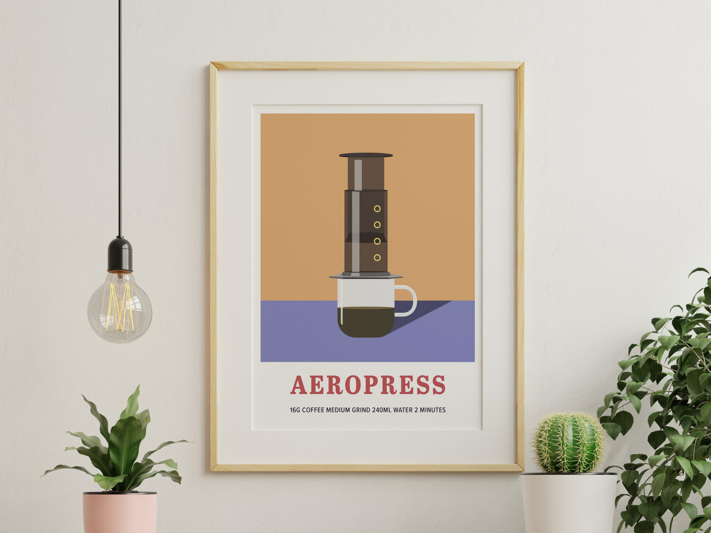 Aeropress Print - Coffee Maker Series