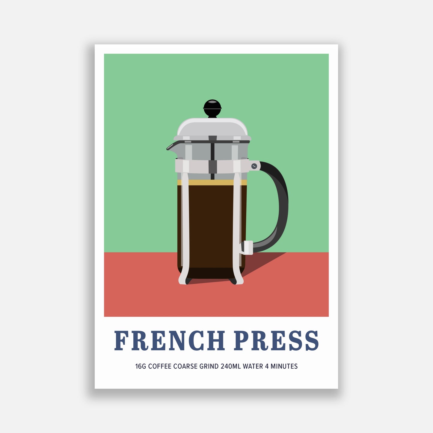 French Press Print - Coffee Maker Series