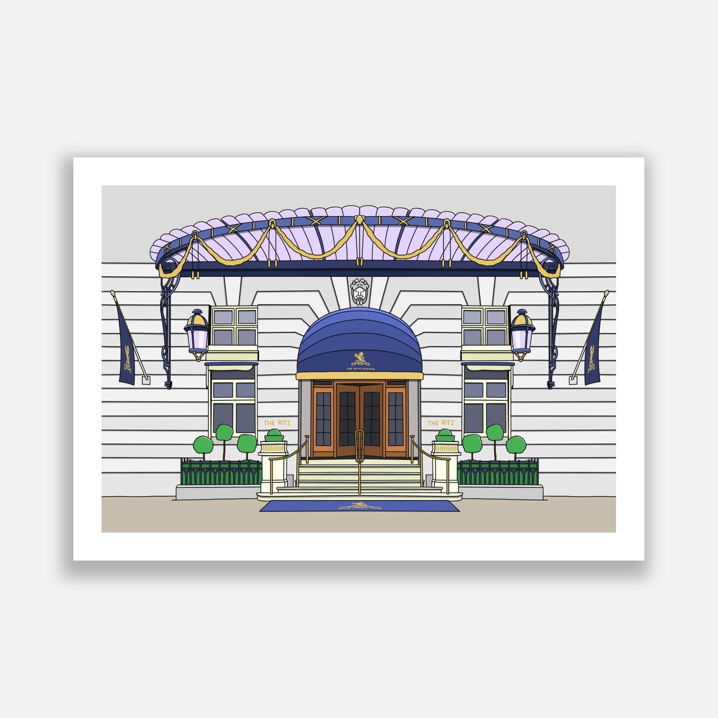 The Ritz London Illustration