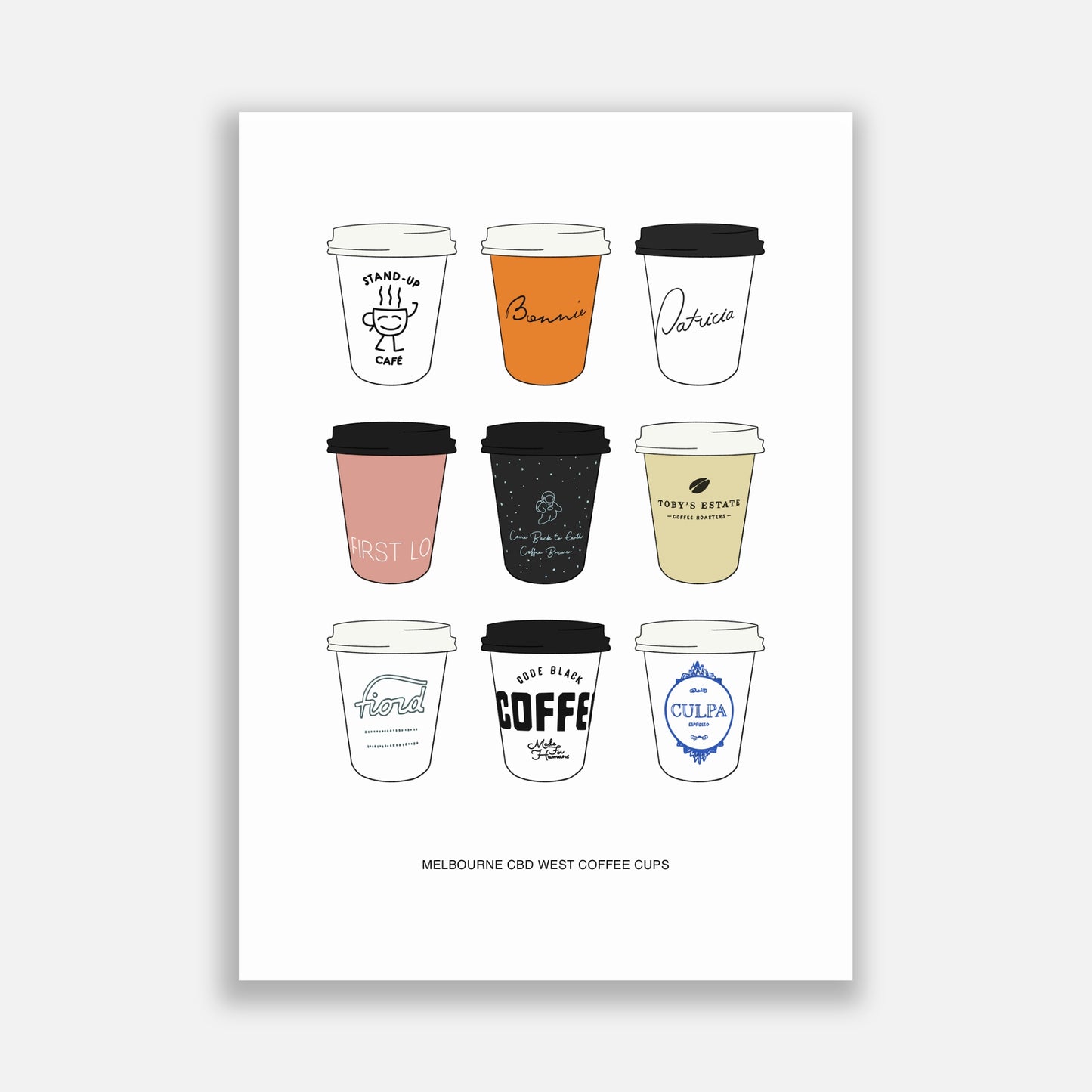 Melbourne CBD West Coffee Cups