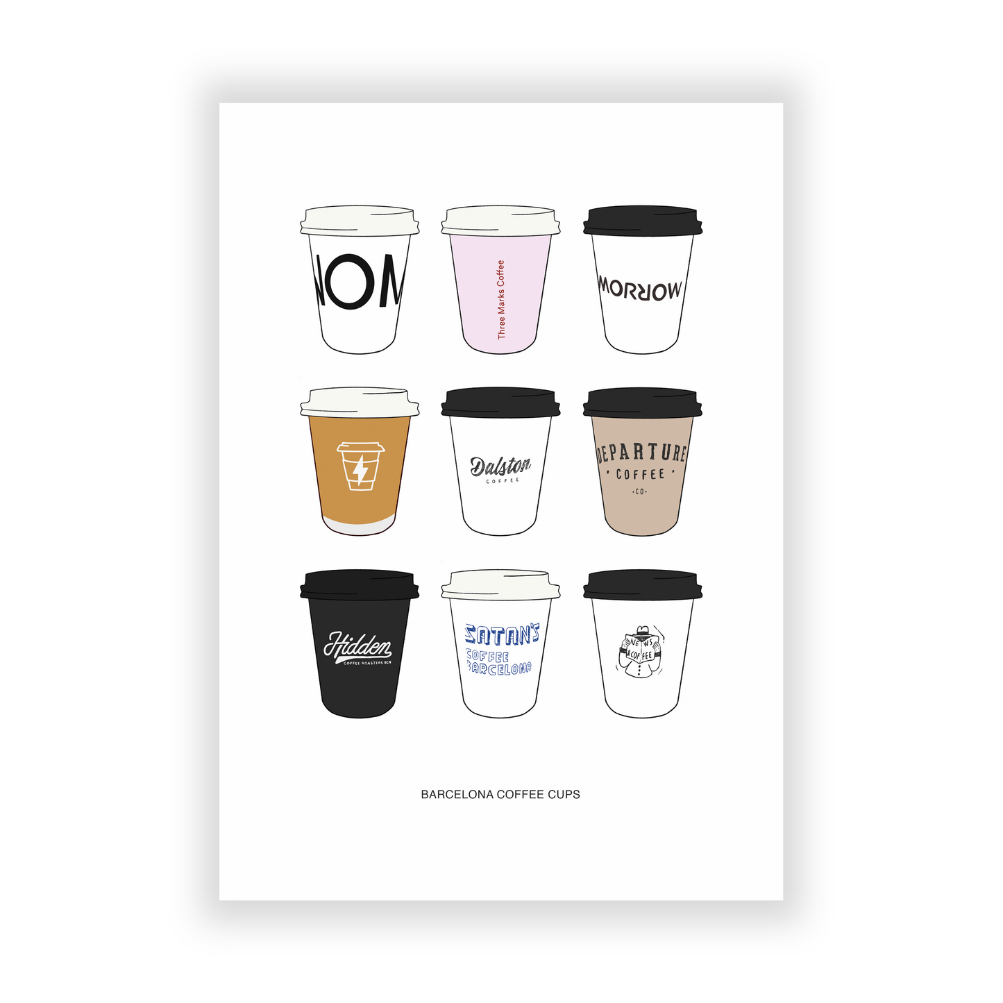 Barcelona Coffee Cups