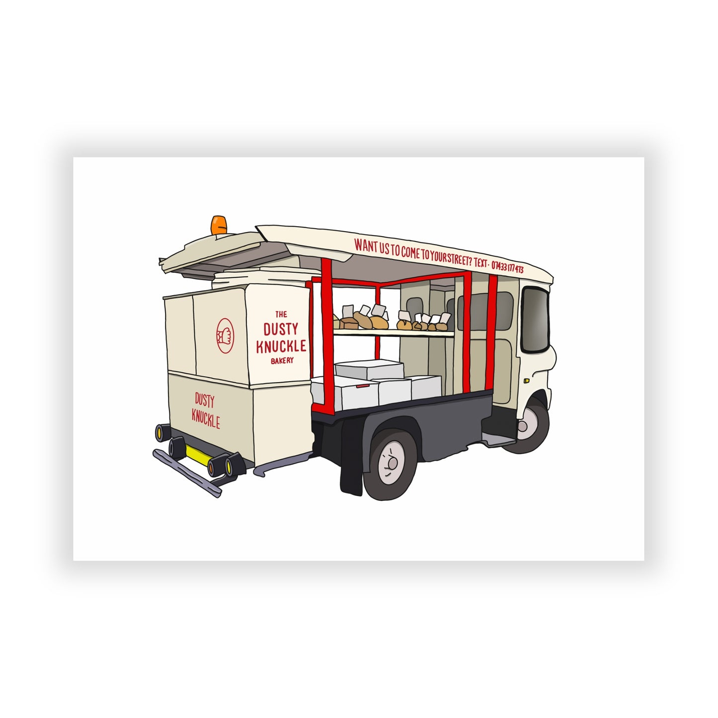 Dusty Knuckle Bakery Milk Float