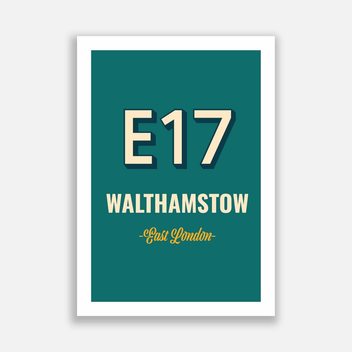 Walthamstow E17 Postcode Poster