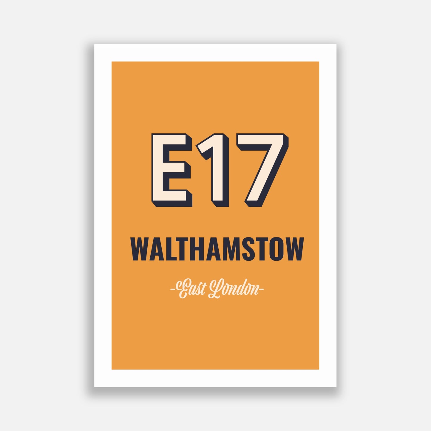 Walthamstow E17 Postcode Poster
