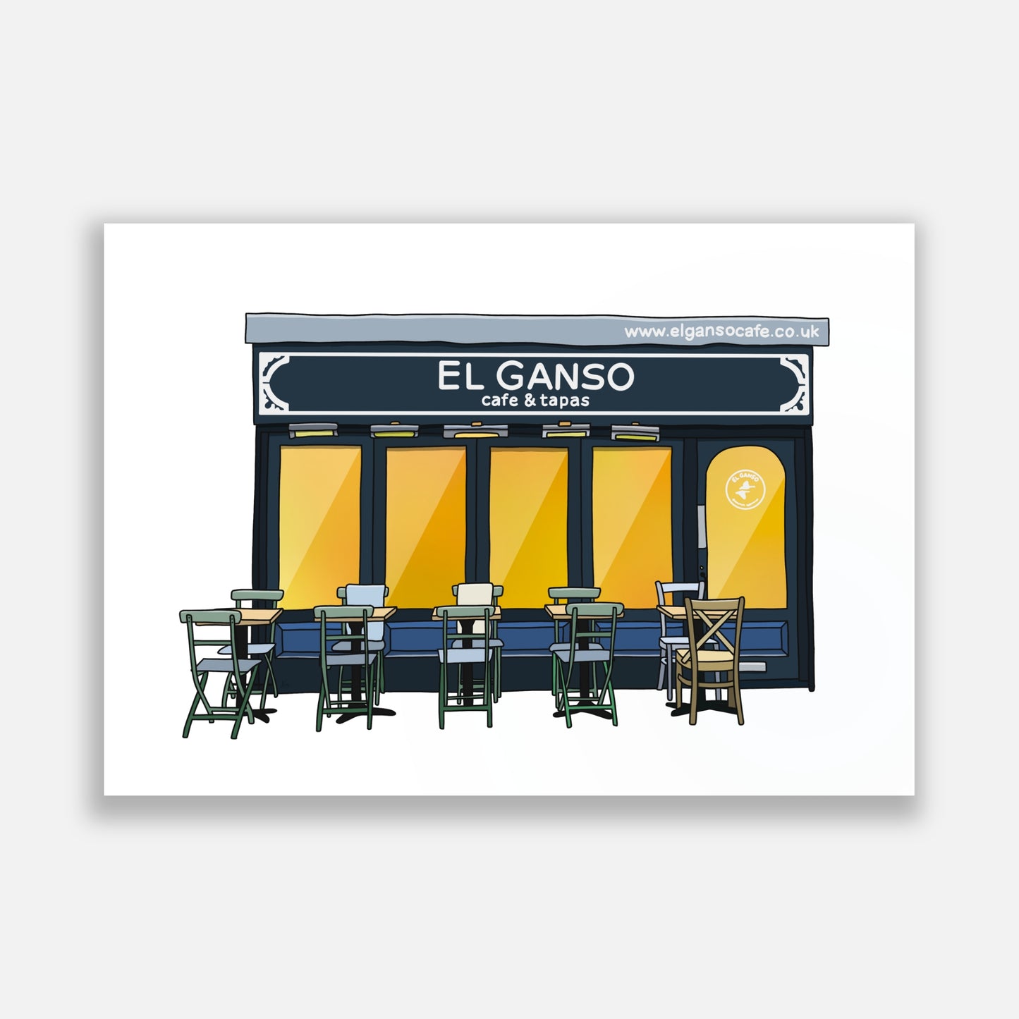 El Ganso Broadway Market Illustration