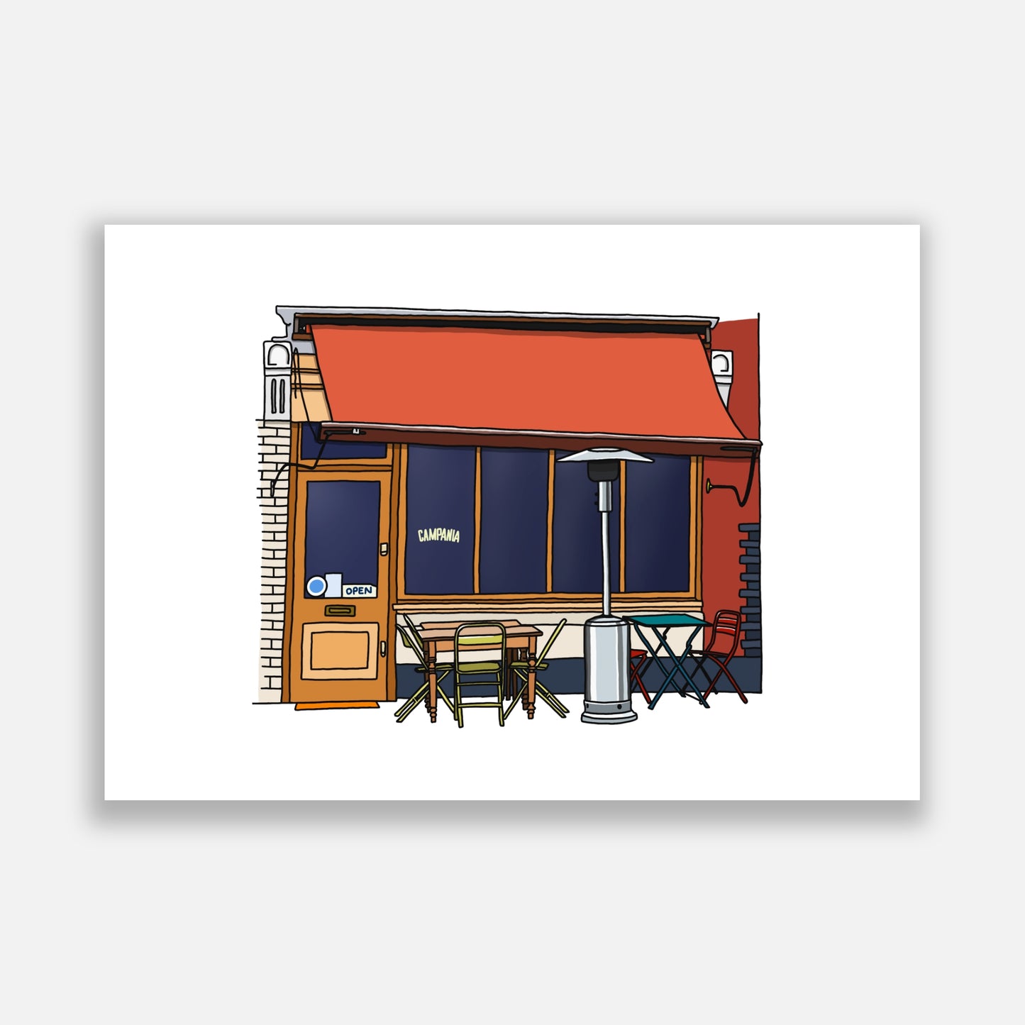 Campania Shop Front Columbia Road Print
