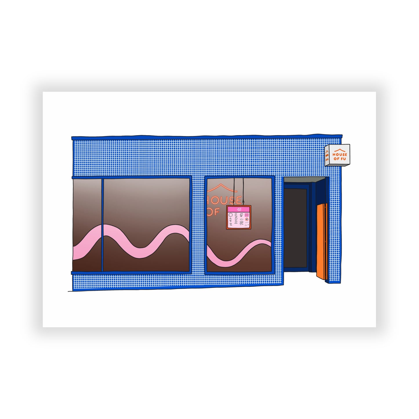 House of Fu Leeds Illustration