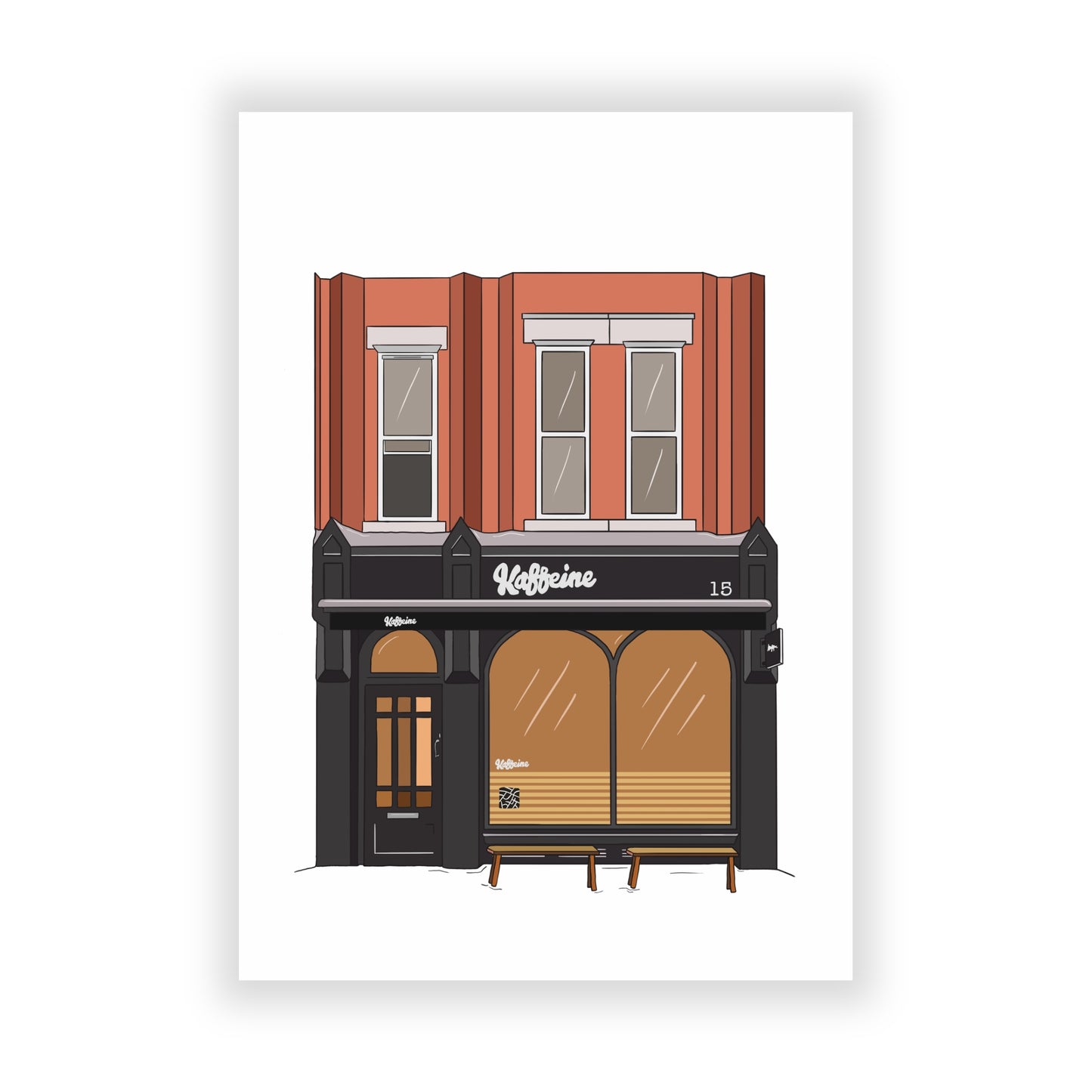 Kaffeine Eastcastle Street Shop Front