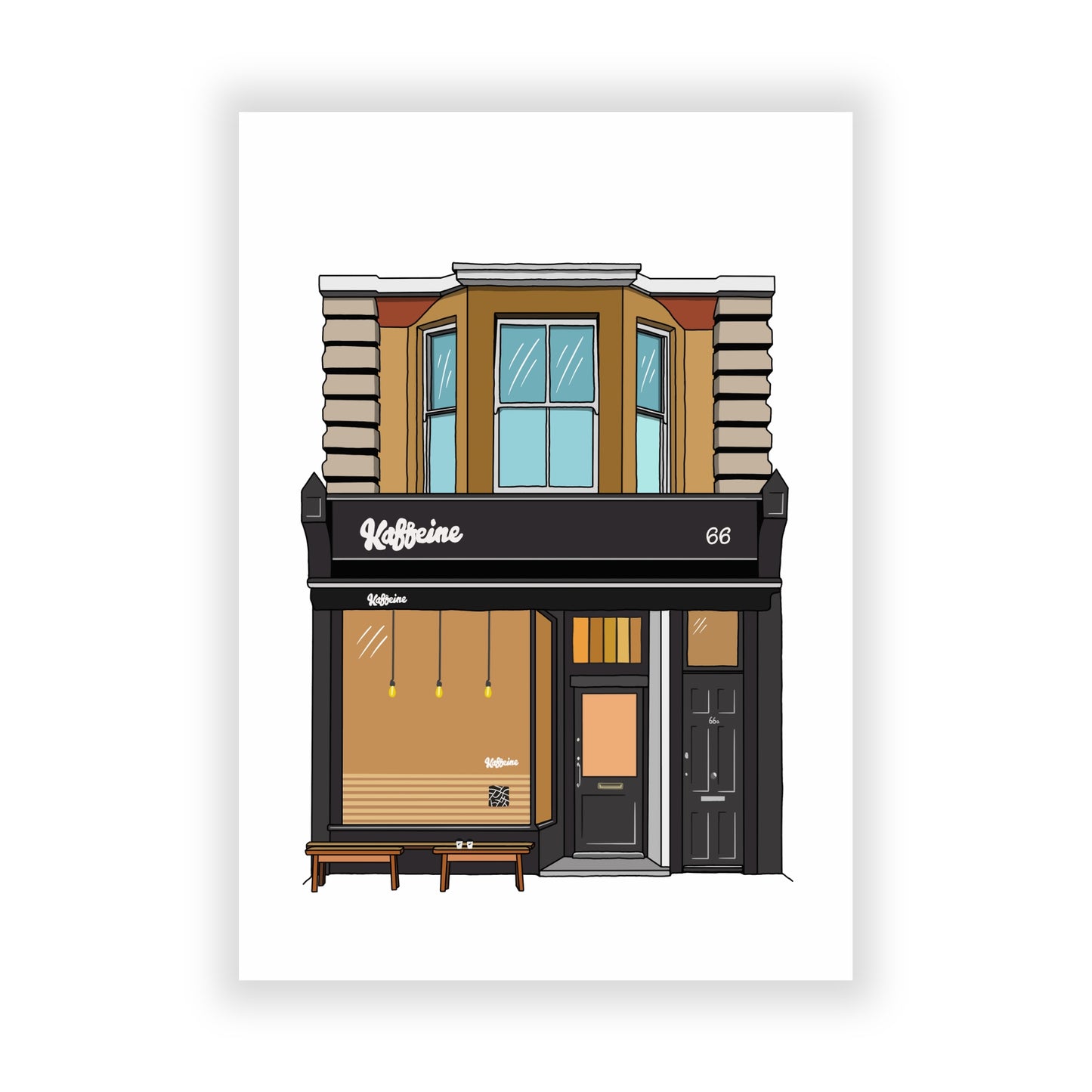 Kaffeine Great Titchfield Street Shop Front
