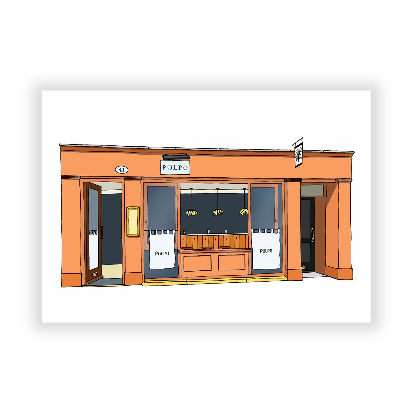 Polpo Soho Illustration