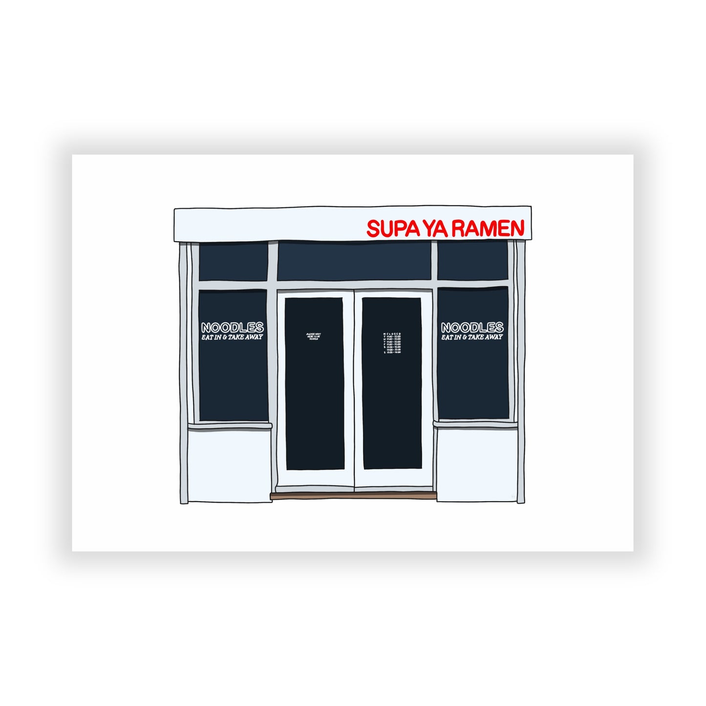Supa Ya Ramen Dalston Illustration