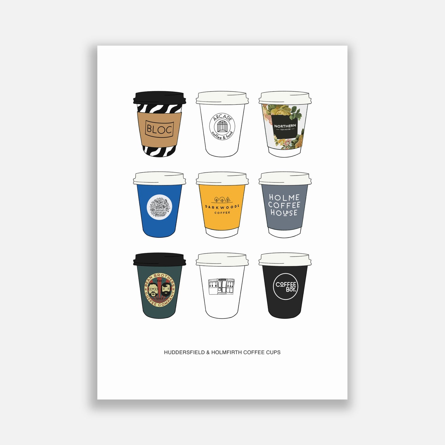 Huddersfield & Holmfirth Coffee Cups