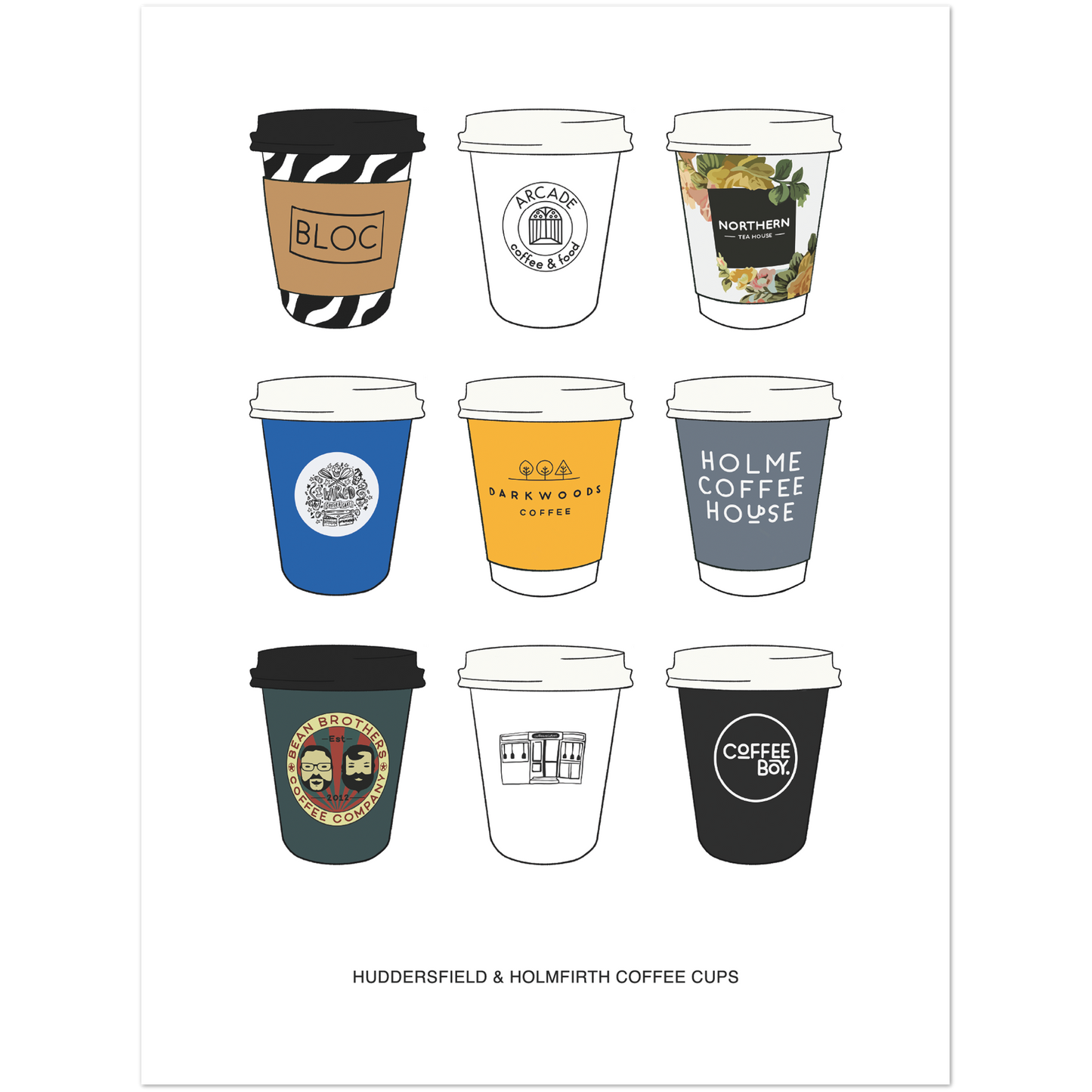 Huddersfield & Holmfirth Coffee Cups
