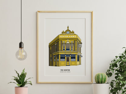 Kenton Arms Pub Hackney Illustration
