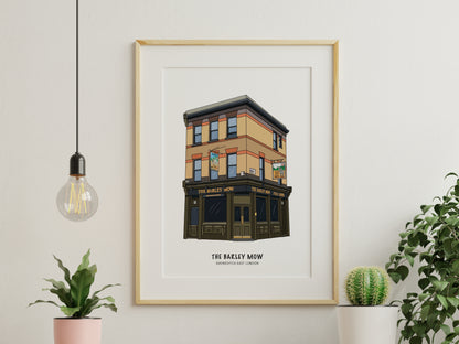 Barley Mow Pub Shoreditch Illustration