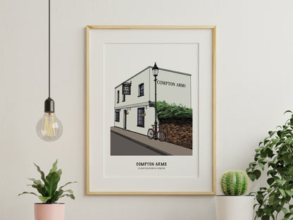 Compton Arm Islington Illustration