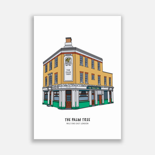 Palm Tree Pub Mile End Illustration
