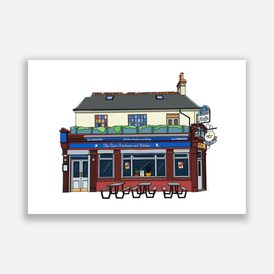 The Dove Pub Broadway Market Illustration