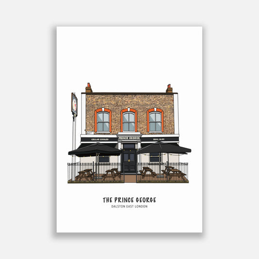 The Prince George Dalston Illustration