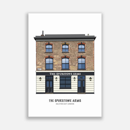 The Spurstowe Arms Dalston Illustration