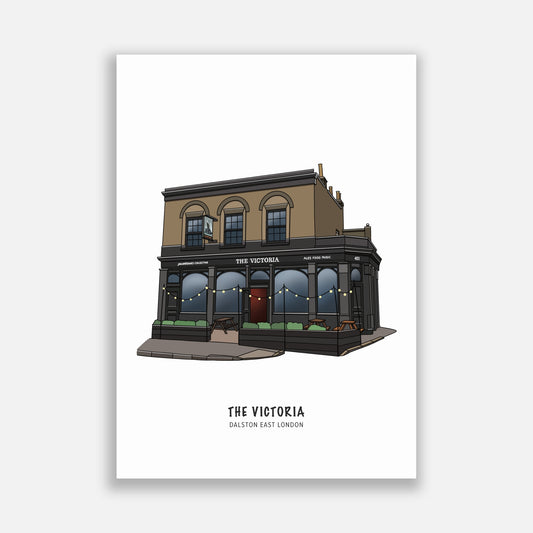 The Victoria Dalston Pub Illustration