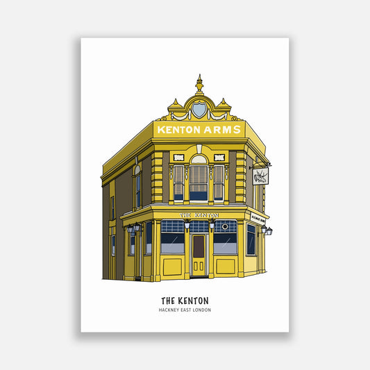 Kenton Arms Pub Hackney Illustration