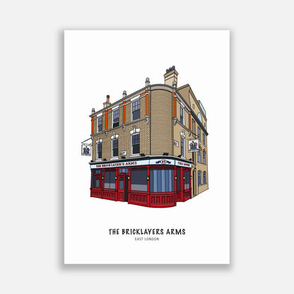 Bricklayers Arms Pub Shoreditch Illustration