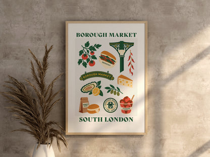 Borough Market Collage Print