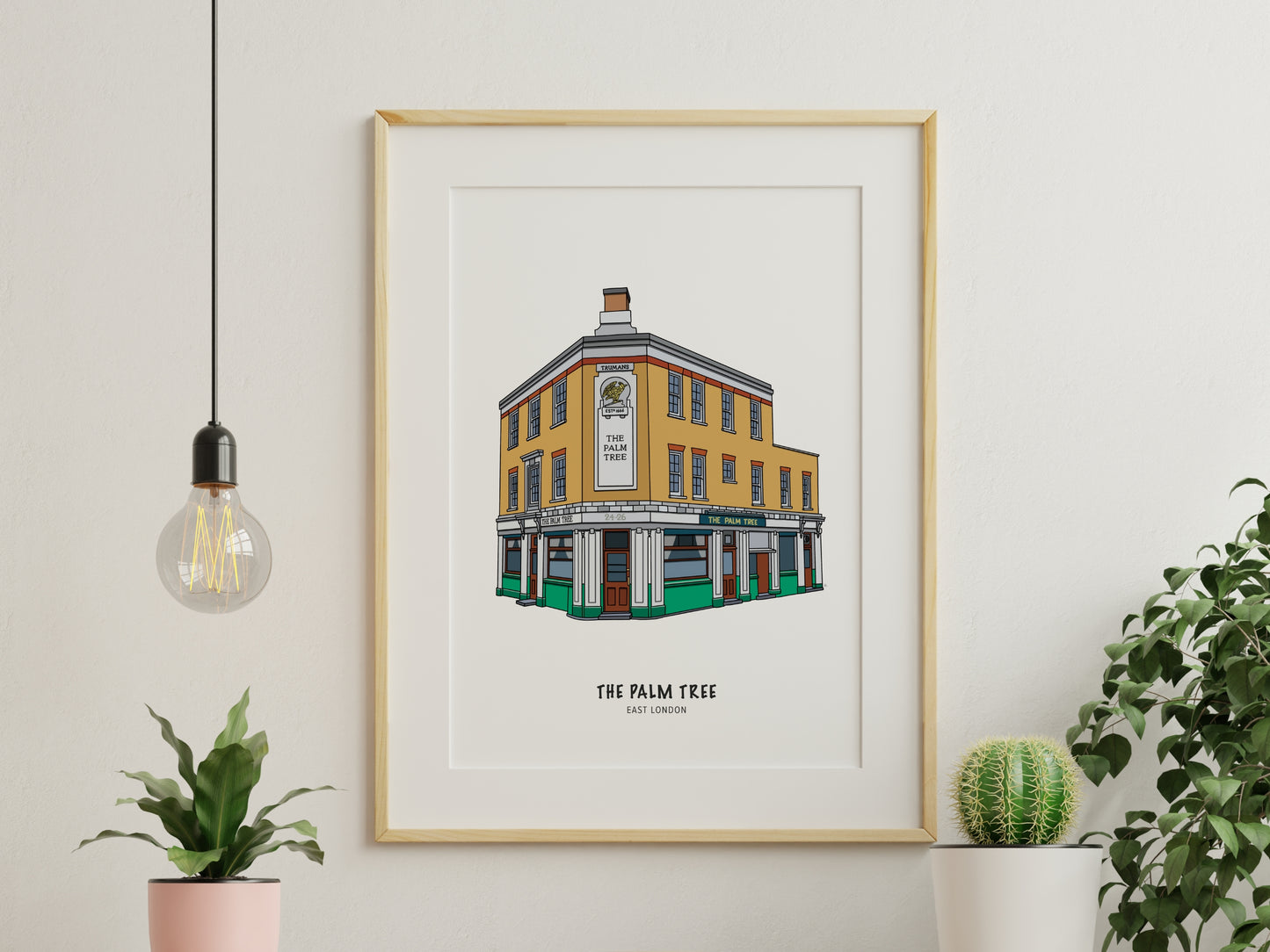 Palm Tree Pub Mile End Illustration