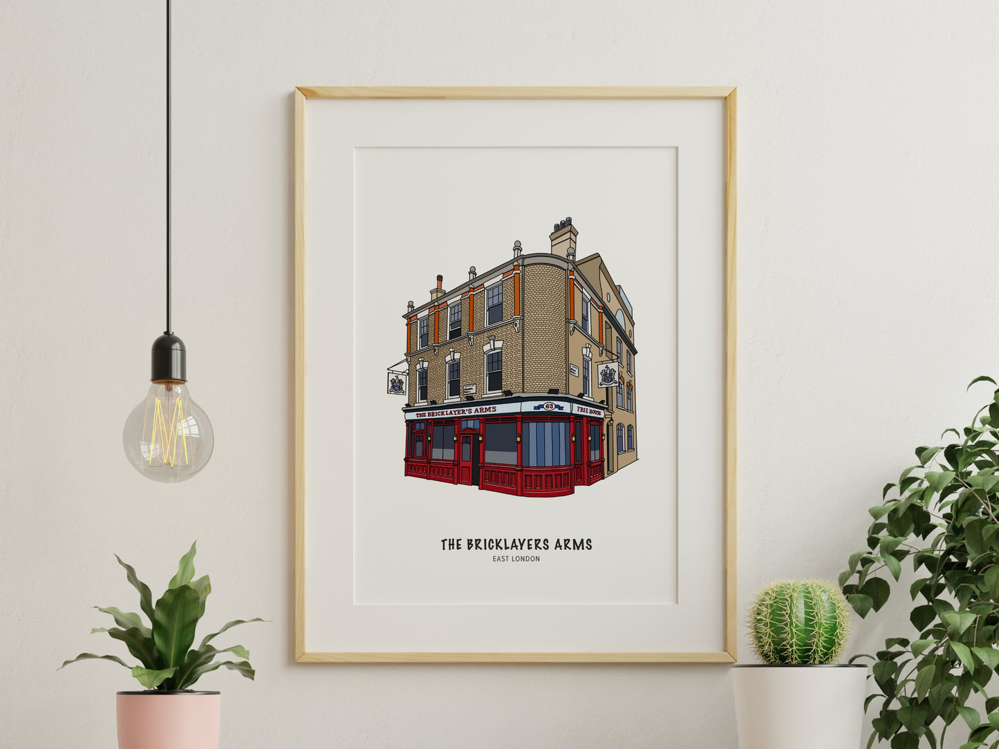 Bricklayers Arms Pub Shoreditch Illustration