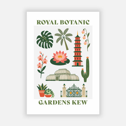 Kew Gardens Collage Print