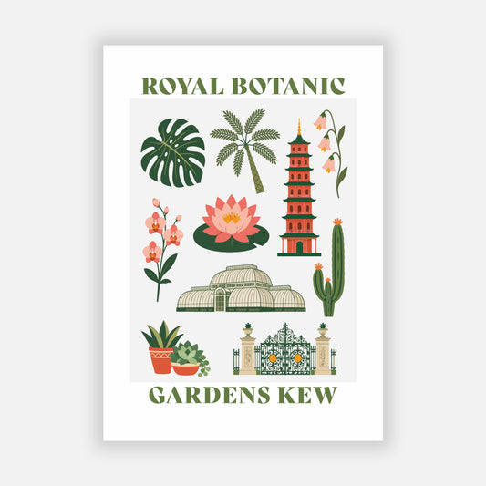 Kew Gardens Collage Print
