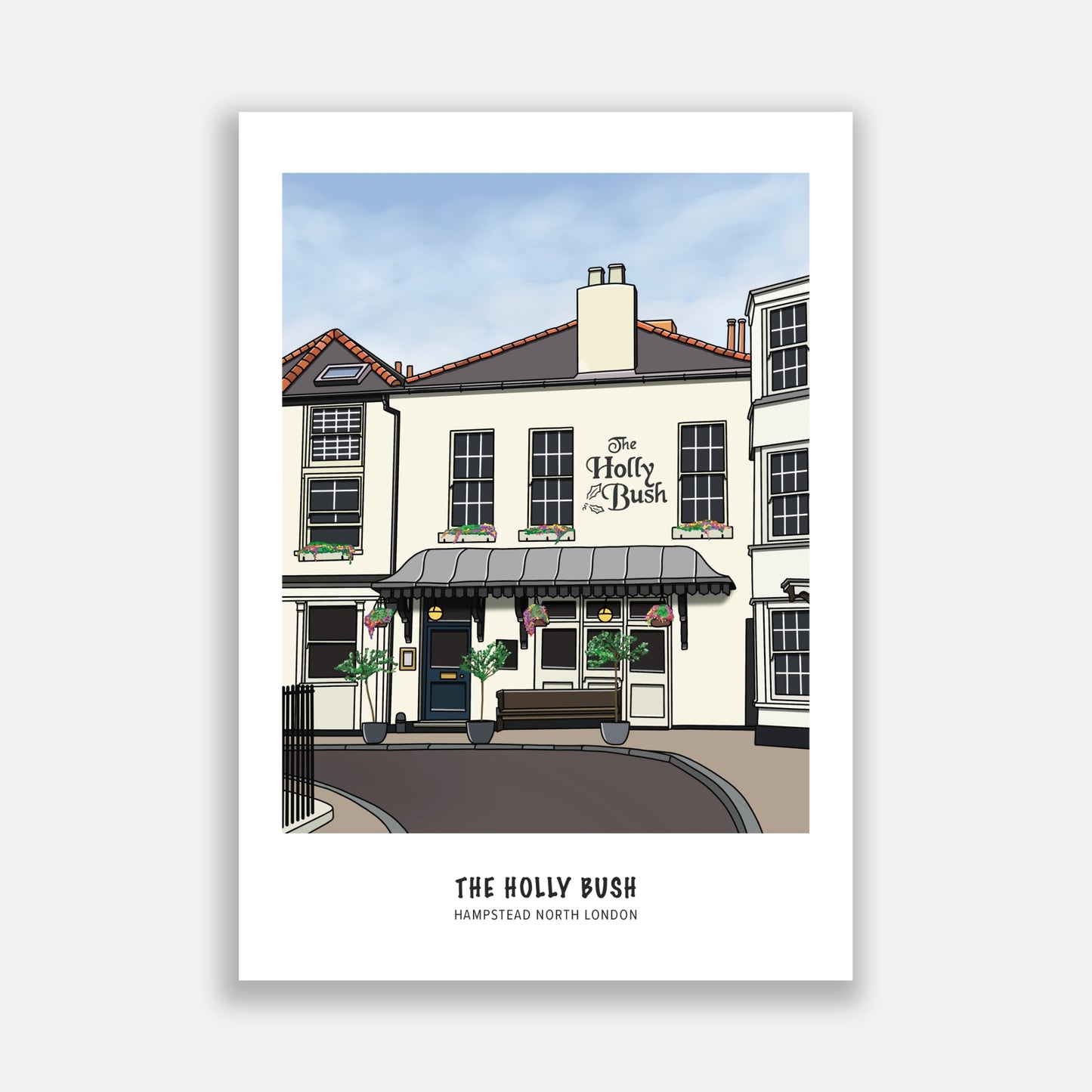 The Holly Bush Hampstead Illustration