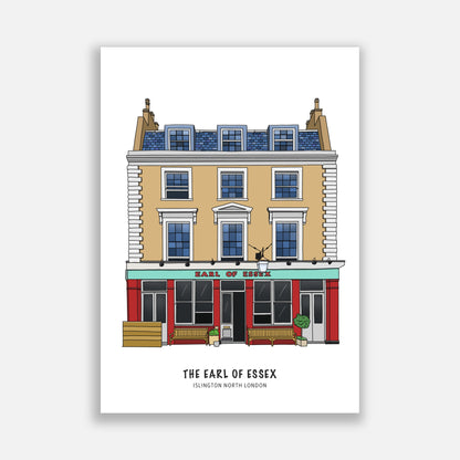 Earl of Essex Pub Illustration