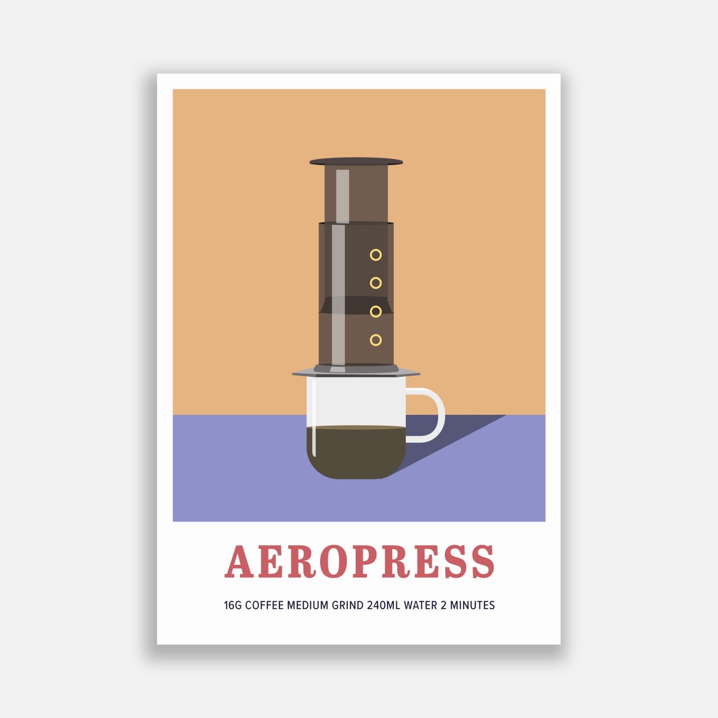 Aeropress Print - Coffee Maker Series