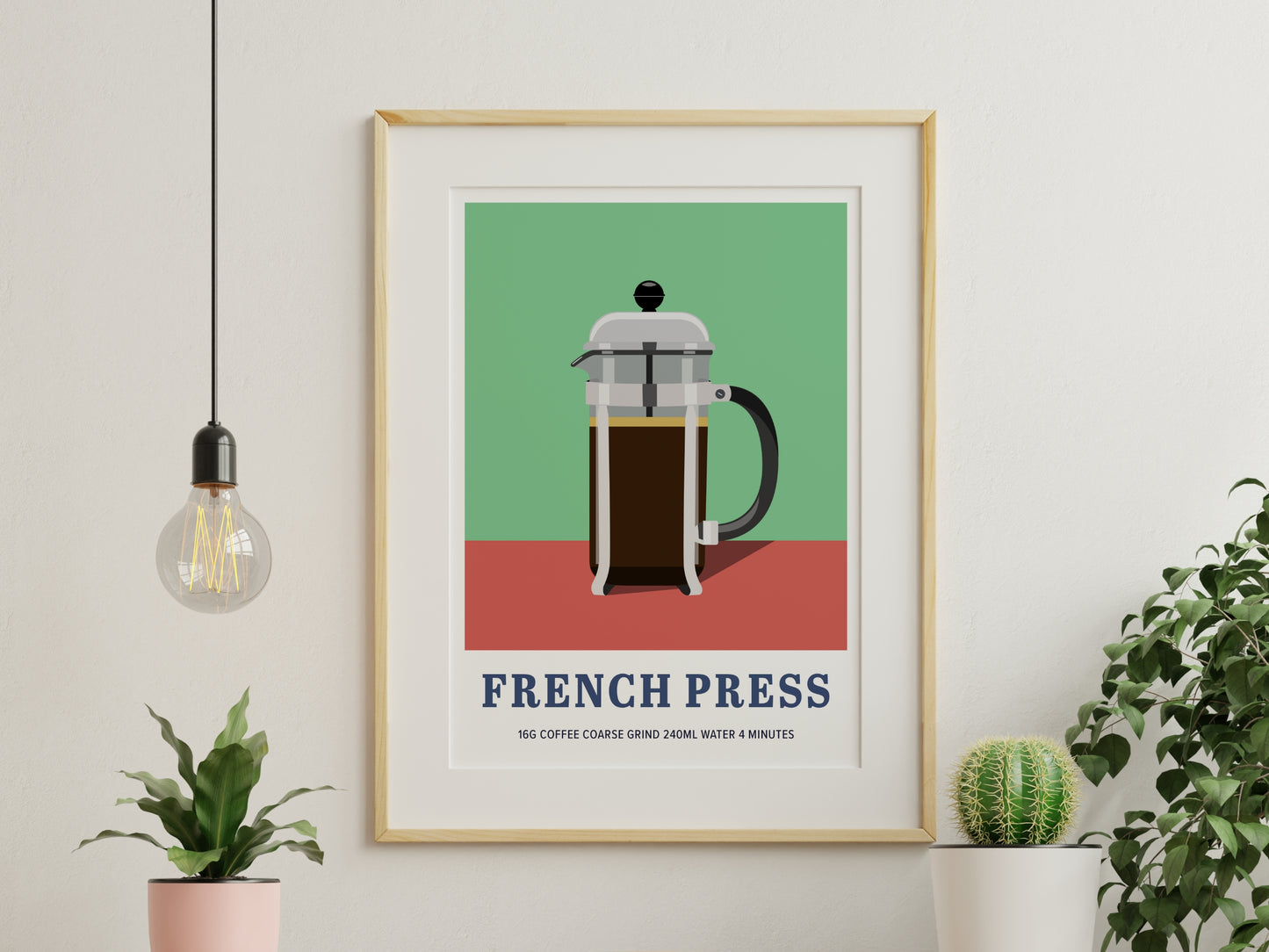 French Press Print - Coffee Maker Series