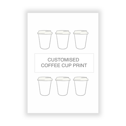 Custom Coffee Cup Print