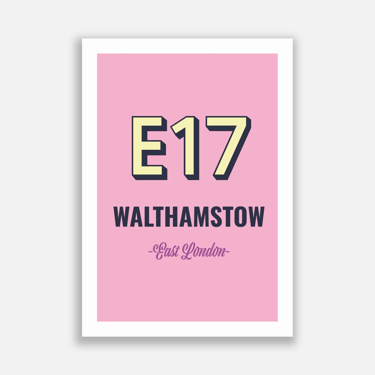 Walthamstow E17 Postcode Poster