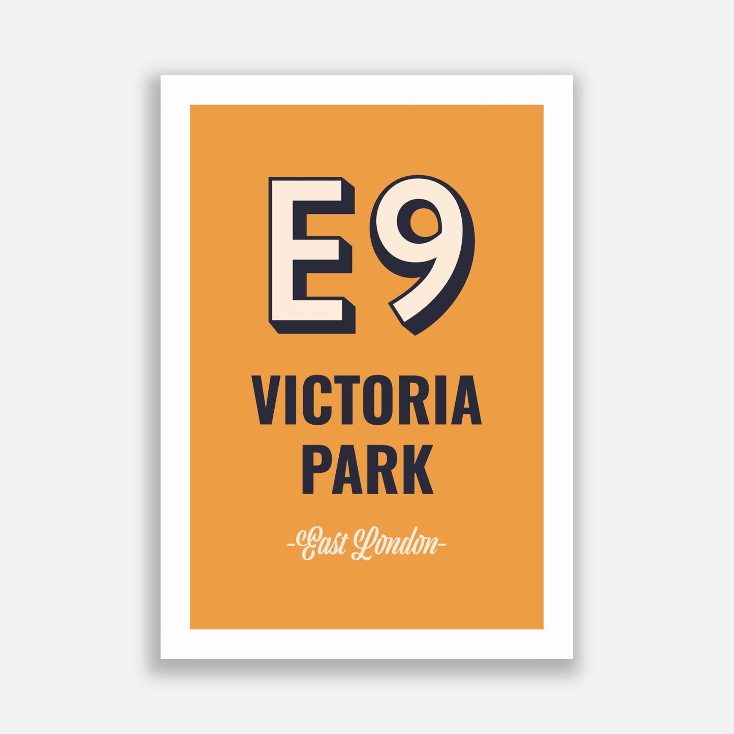 Victoria Park E9 Postcode Poster East London Print House victoria-park-e9-postcode-poster-east-london-print-house
