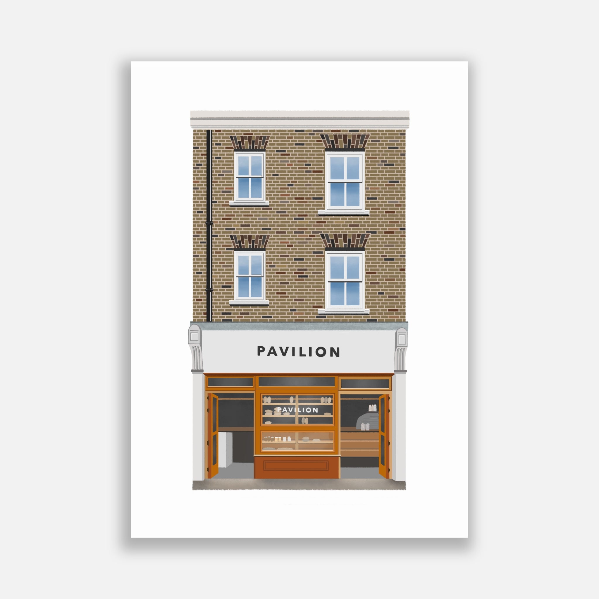 Hill & 2024 Szrok shopfront limited edition print - Broadway Market East London